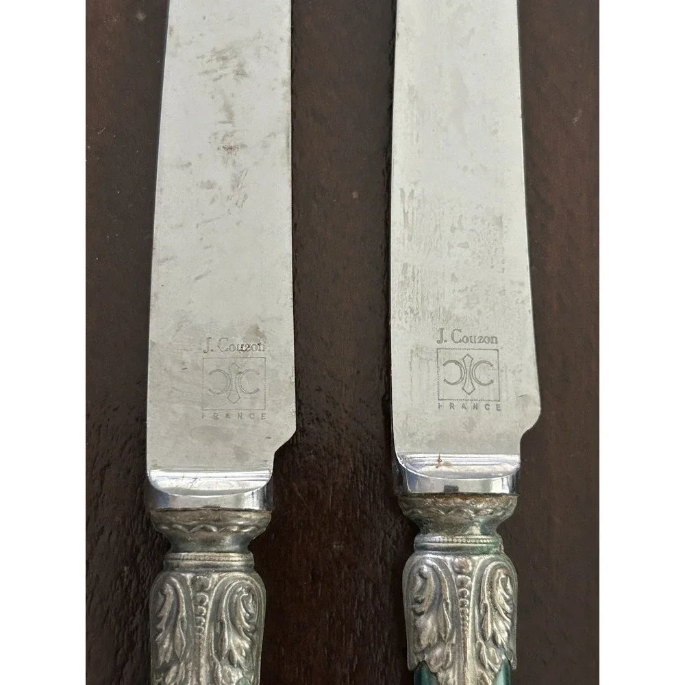 Jean Couzon France Galaxy Green Flatware Lot‎ 18/10 Stainless Steel